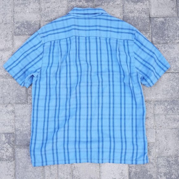 Tommy Bahama Mens Hawaiian Shirt Size Large Blue - Picture 5 of 6